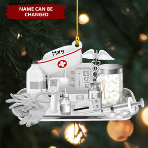 Personalized Christmas Ornaments for Nurses Caregivers, School Nurses, Doctor