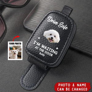 Custom Photo - Dog & Cat Personalized Custom Leather Car Visor - Gift For Pet Owners, Pet Lovers
