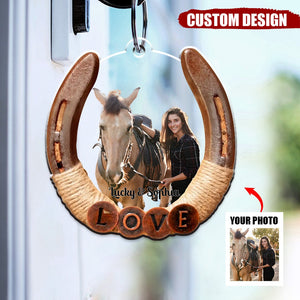 Personalized Horse Acrylic Keychain - Gift Idea For Horse Lover - Upload Photo