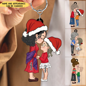 Christmas Gift For Grandma Granddaughter Acrylic Keychain