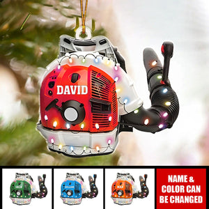 Leaf Blowers Lawn Mowers Sprayer Agricultural Tool Ornament, Farmer Christmas Tree Ornament