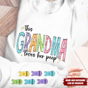 This Mama Loves Her Kids - Personalized Custom Sweatshirt - Mother's Day, Easter Day Gift For Grandma, Mom, Family Members