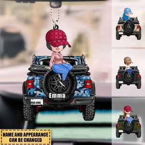 Off-Road Girl Personalized Acrylic Ornament