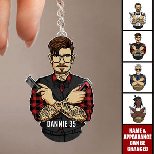Personalized Gifts For Barber Acrylic Keychain