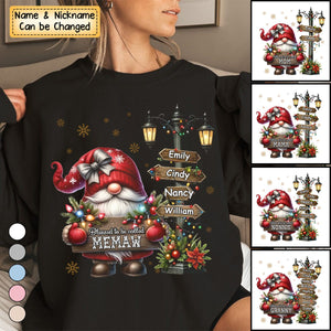 Personalized Grandma And Kids Christmas Dwarf Sweatshirt - Gift For Nana, Mom