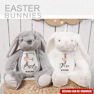 New Baby Baby Shower - Personalized Soft Toy Bunny