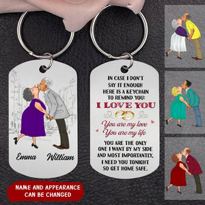 Couple I Need You Tonight Stainless Steel Keychain