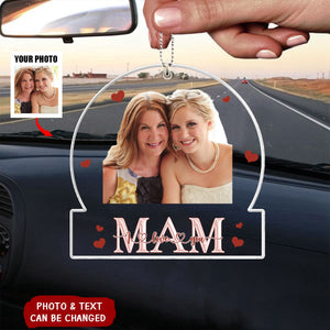Family - Love Mom Nana - Personalized Acrylic Car Ornament