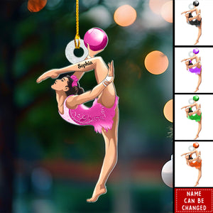 Personalized Gymnastics Christmas Ornament