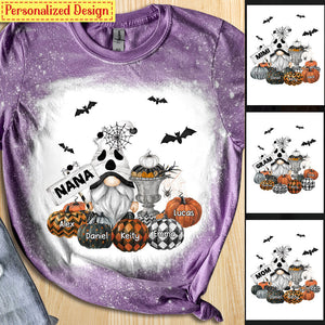 Ghost Dwarf Nana And Pumpkin Kids Halloween Personalized 3D T-shirt