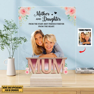 Mother's Day Gift Box, Mother And Daughter, Personalized Acrylic Plaque