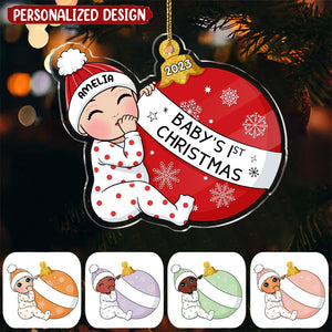 New Baby Ornament - Baby's First Christmas - Cute Christmas Keepsake - Best Baby Shower Gift