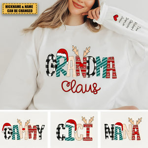 Family Best Gifts For Christmas Personalized Sweatshirt Sleeve Custom