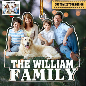 Big Family Gift For Grandparents - Personalized Acrylic Photo Ornament