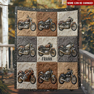 Motorcycle - Personalized Biker Blanket
