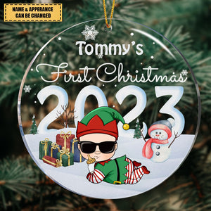 Baby's First Christmas 2024 - Personalized Acrylic Ornament