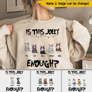 Is This Jolly Enough? - Personalized Sweatshirt Sleeve Custom