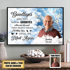 Personalized Memorial Poem Until We Meet Again Poster