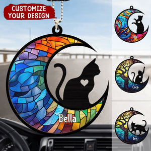 With Best Pet - Cat Version - Personalized Suncatcher Ornament