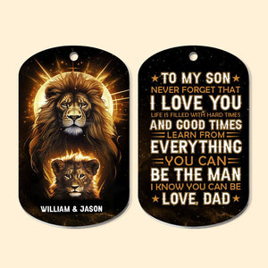 Be The Man I Know You Can Be - Personalized Keychain