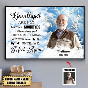 Personalized Memorial Poem Until We Meet Again Poster