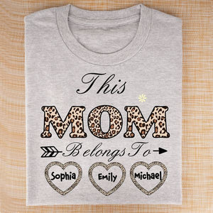 Personalized T-shirt Customized This Grandma Mom Belongs To Shirts