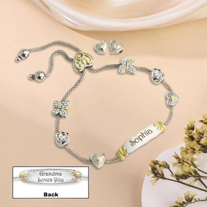 Engraved Name Custom Bracelet - Personalized Gift for Couples, Mom, Daughter, Granddaughter, and Her