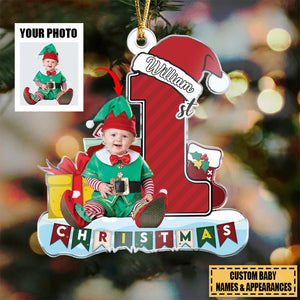My 1st Christmas - Personalized Acrylic Baby Photo Ornament