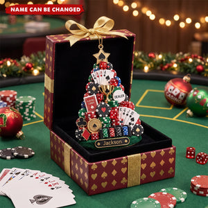 Personalized Poker Acrylic Ornament - Gift For Poker Lover