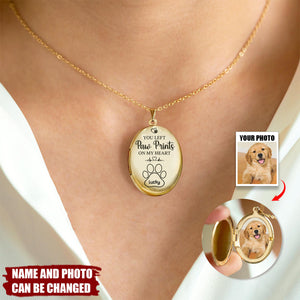 Custom Photo Run Free, Until We Meet Again - Memorial Personalized Locket Necklace - Sympathy Gift For Pet Lovers