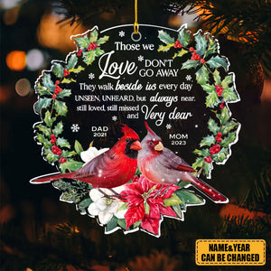 Christmas Memorial Cardinal Ornament