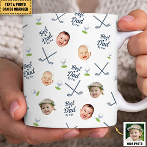Best Dad By Par - Personalized Photo Mug