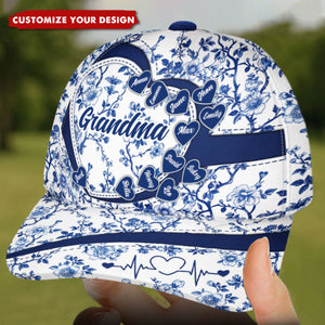 Grandma Mom Toile De Jouy - Personalized Classic Cap