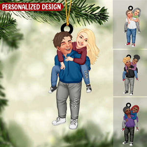 Personalized Acrylic Ornament - Valentine's Day Gift For Couple