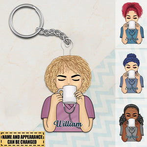 Nurse Vector - Gift For Nurse - Personalized Acrylic Keychain