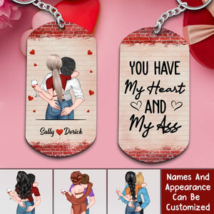 I Love You You're Hot I Appreciate You - Personalized Couple Stainless Steel Keychain