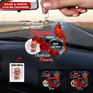 Your Wings Were Ready But My Heart Was Not Upload Photo Personalized Car Ornament