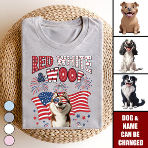 Red White Woof - Personalized Shirt