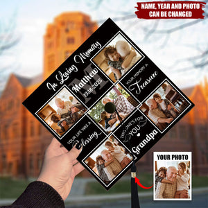 Carrying Love and Longing -Personalized Printed Graduation Cap Topper, Gift For Graduate