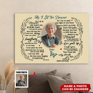 Custom Photo Poster - Memorial Sympathy Gift For Family Members