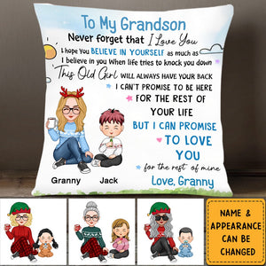 Birthday Gift For Grandkid Pillow