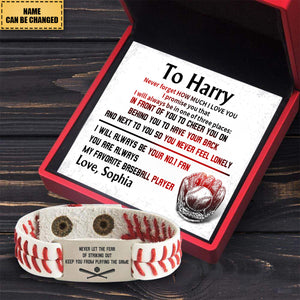 Personalized Baseball Bracelet - Baseball - To My Son - From Dad - How Much I Love You