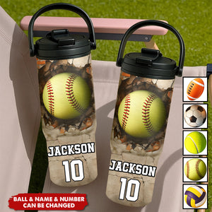 Sport Gifts For Kid - Personalized 30oz Tumbler With Handle