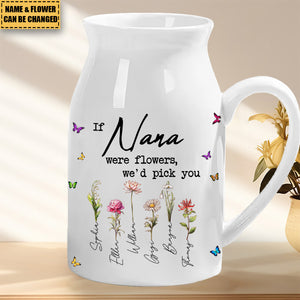 Grandma's Love Brings Blossoms To Life - Personalized Home Decor Flower Vase