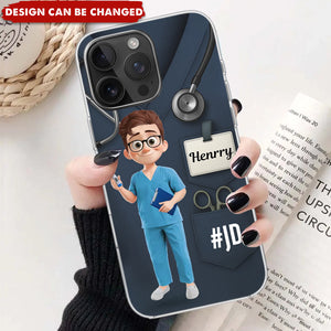 Caring Is My Superpower - Nurse Personalized Custom Clear Phone Case - Appreciation, Thank You Gift, Nurse Life, Doctor Life