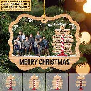 The Family Ornament - Personalized Photo Acrylic Ornament