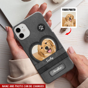 Upload Puppy Pet Dog Photo , Gift For Dog Lovers Personalized Phone Case