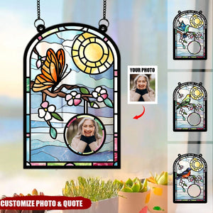 I'm Always With You - Personalized Photo Window Hanging Suncatcher Ornament