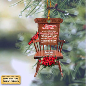 Memorial Christmas In Heaven - Personalized Acrylic Ornament