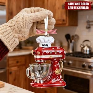 Baking Mixer - Personalized Christmas Acrylic Ornament, Gift for Baking Lover